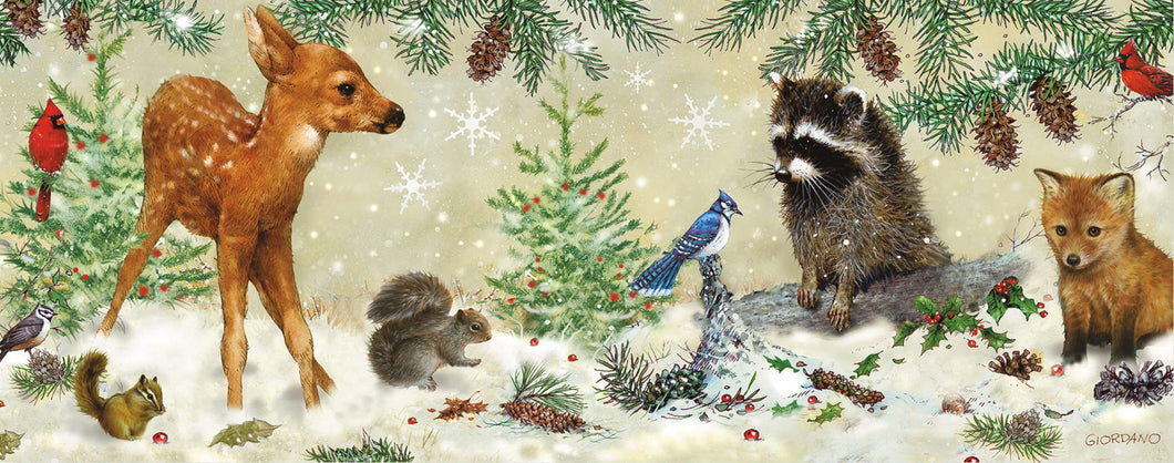 Winter Forest Friends Boxed Holiday Cards (Set of 20)