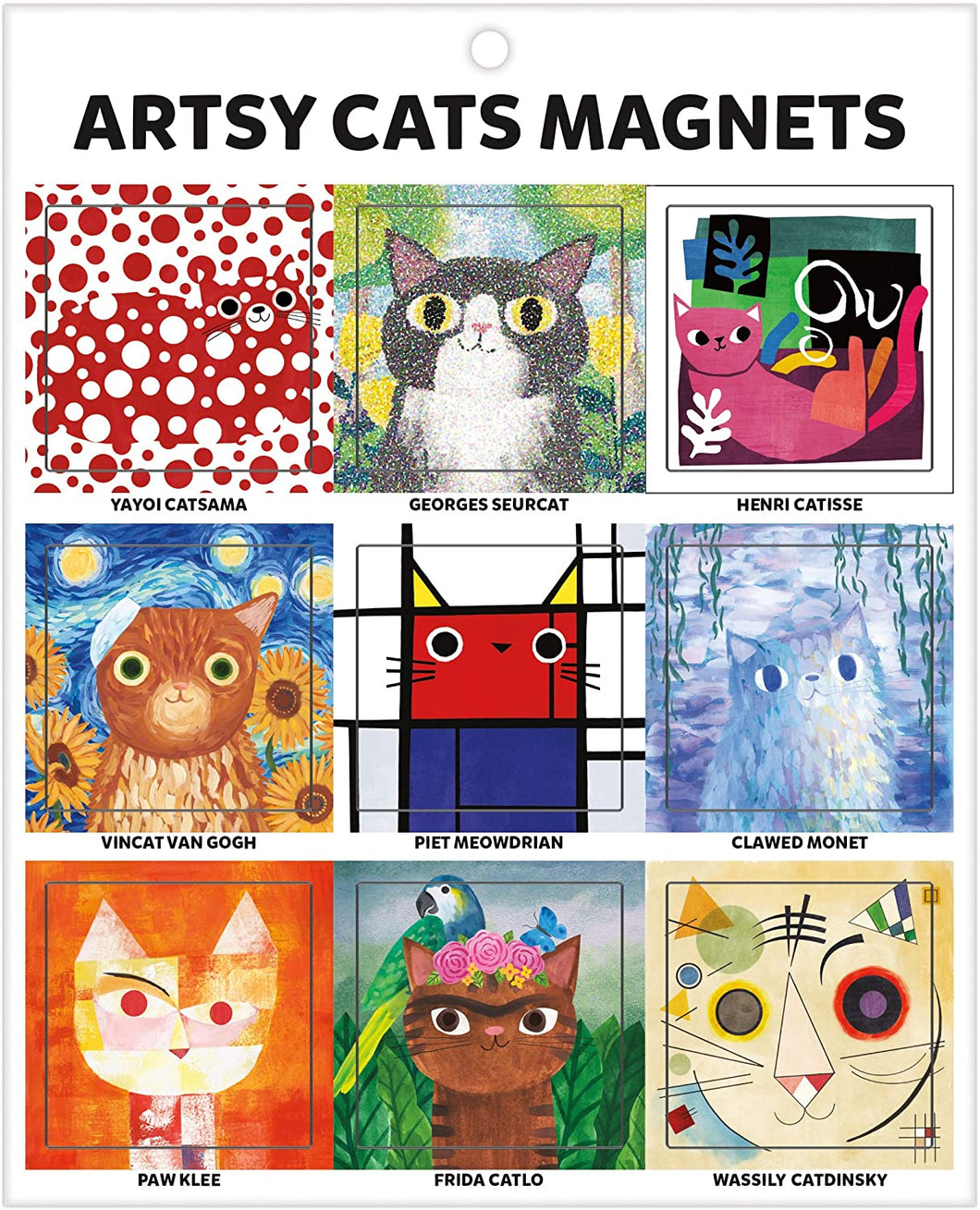 Artsy Cats Magnet Set