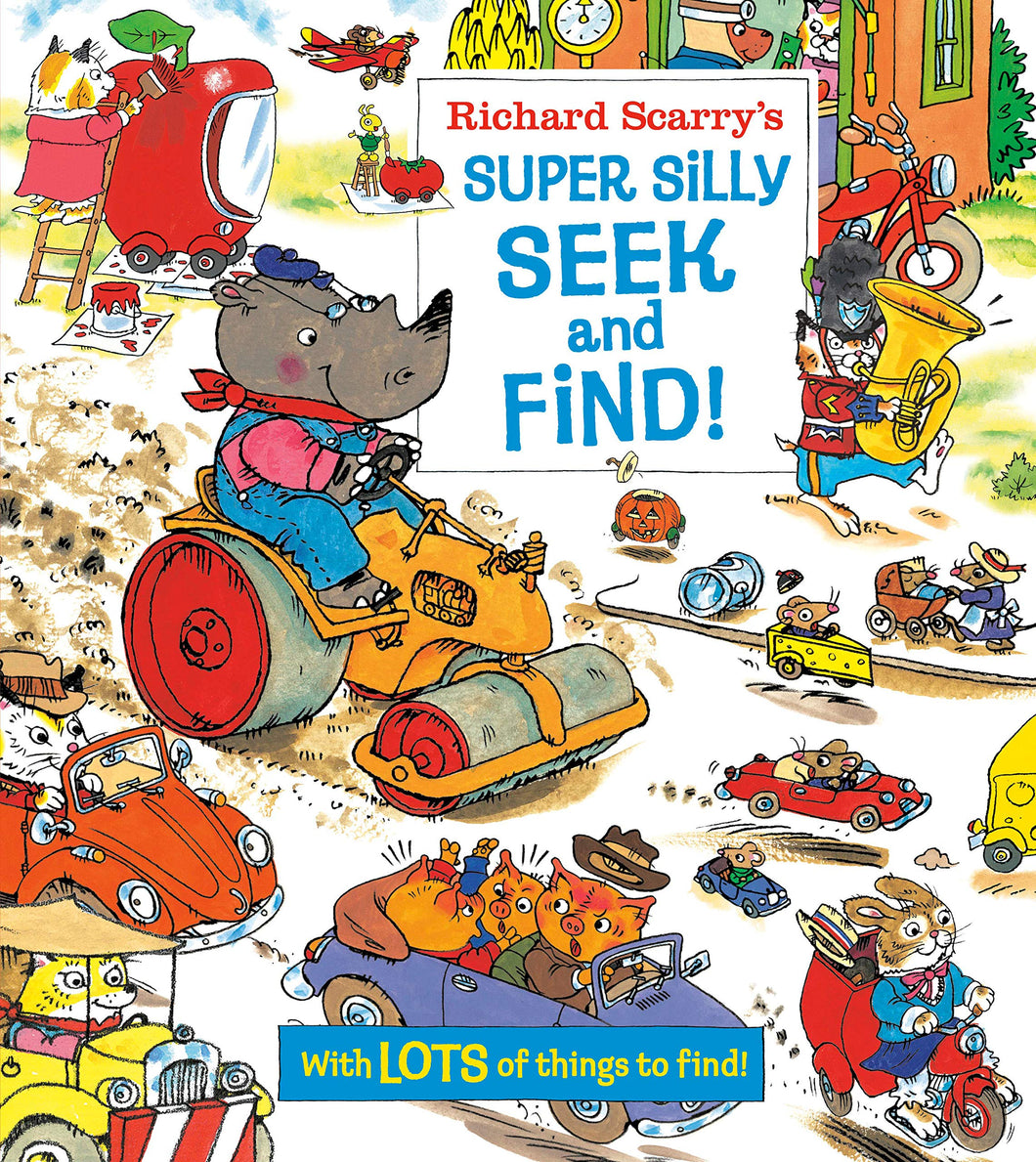 Richard Scarry's Super Silly Seek and Find Board Book [Richard Scarry]