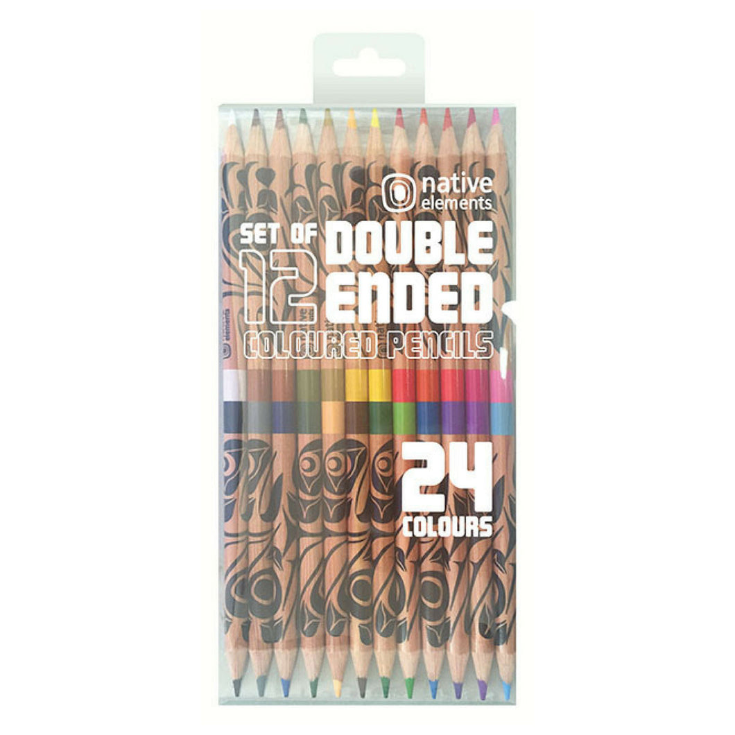 Double Ended Pencil Crayons (Eagle Motif)