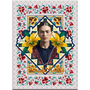 Frida Kahlo Magnet -Flowers