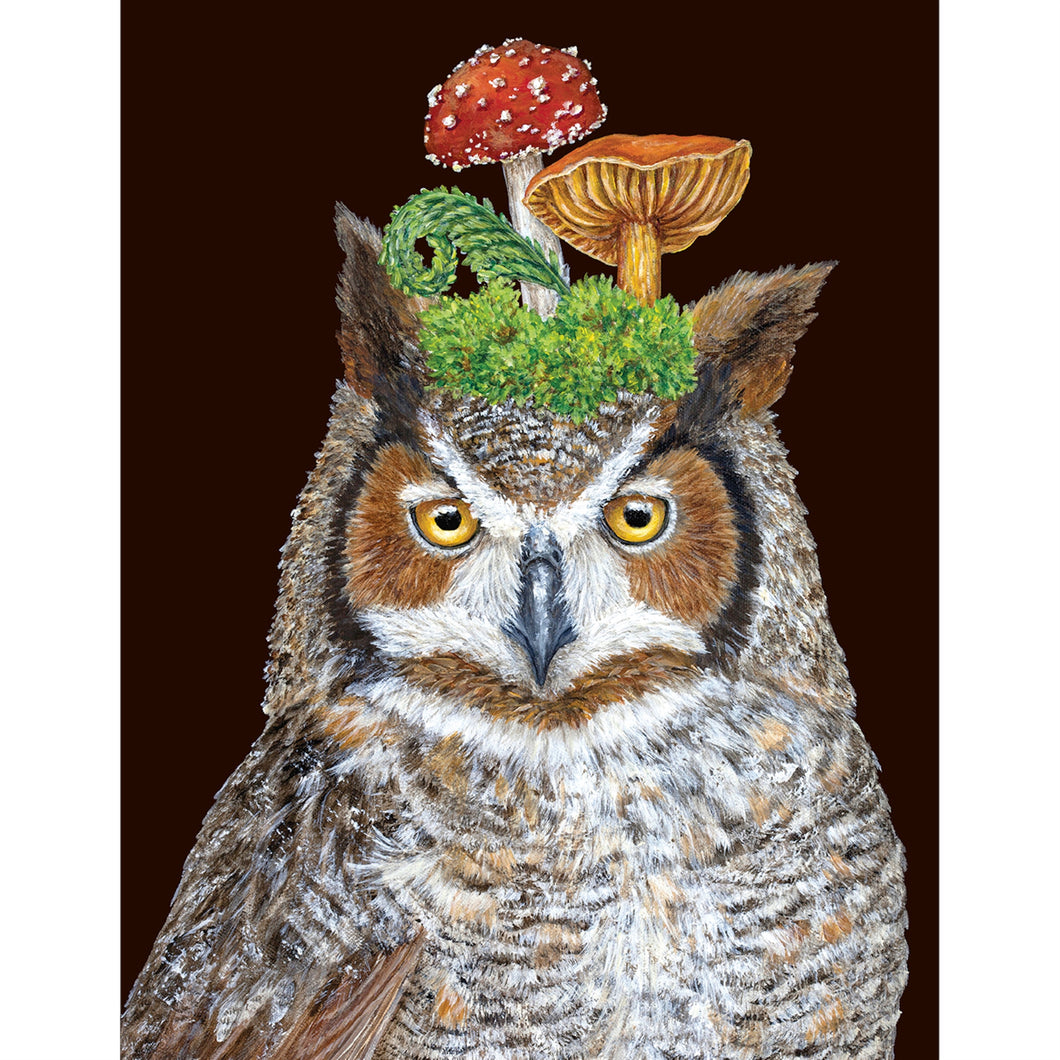 Woody the Owl Blank Card