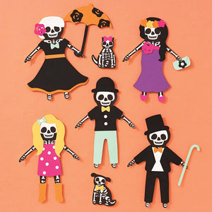Skeleton Paper Dolls Craft Kit