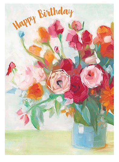 Watercolour Birthday Floral