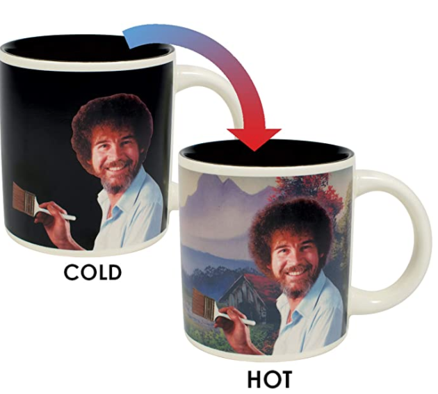 Bob Ross Heat Changing Mug