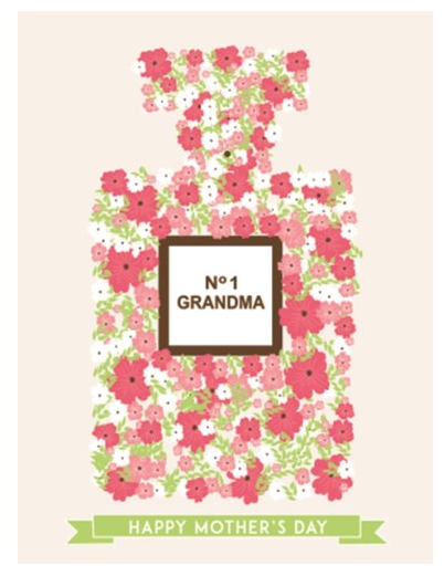 No 1 Grandma - Happy Mother's Day Perfume Bottle
