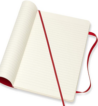 Load image into Gallery viewer, Moleskine Classic Notebook [Soft Cover| Large (5&quot; x 8.25&quot;) | Ruled/Lined |Scarlet Red | 192 Pages]
