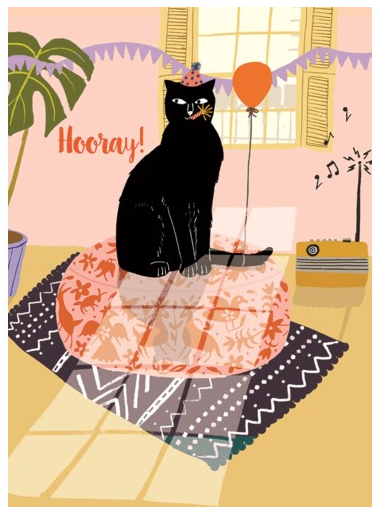 Hooray! Cat Happy Birthday