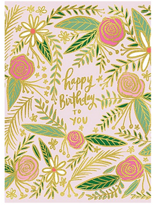 Happy Birthday to You (Pink Floral)