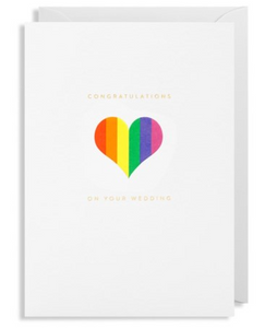 Congratulations On Your Wedding (Rainbow Heart)