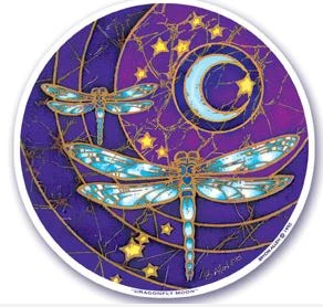 Dragonfly Moon Window Cling
