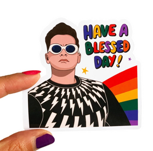 David Have A Blessed Day Sticker