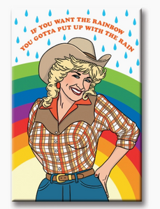 Dolly Parton Rainbow Magnet