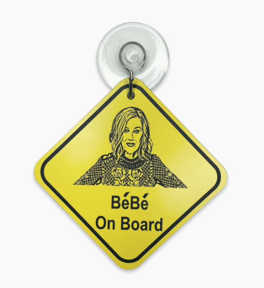 Moira Rose Bébé On Board Car Safety Sign