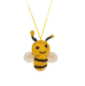 Felted Bee Ornament