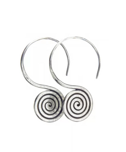 Silver Thai Hill Tribe Earrings [Kali]