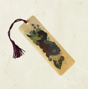 Luna Bouquet Wood Bookmark