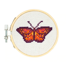 Load image into Gallery viewer, Mini Cross Stitch Embroidery Kit (Butterfly)
