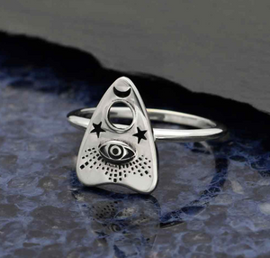Silver Ouija Planchette Ring