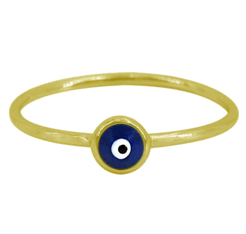 14K Gold-Filled Evil Eye Ring