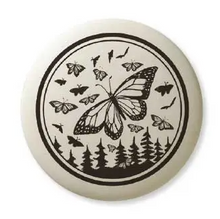 Load image into Gallery viewer, Monarch Butterfly - Round Porcelain Pendant

