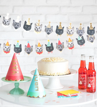 Load image into Gallery viewer, Cat Party Banner
