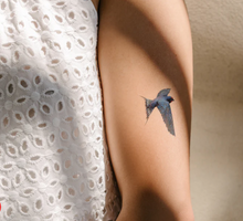 Load image into Gallery viewer, Tattly Bluebird Tattoos (Pair)
