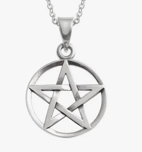 Small Silver Pentagram Pendant