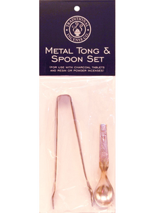 Tong & Spoon Set for Charcoals & Resins