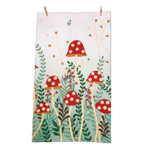 Load image into Gallery viewer, Mushroom Garden Dish Towel

