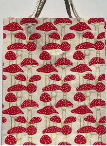 Nepalese Paper Gift Bag (Mushrooms)