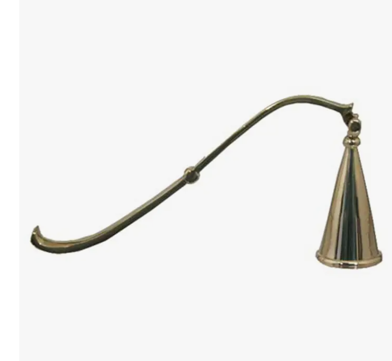 Antiqued Brass Hinged Candle Snuffer