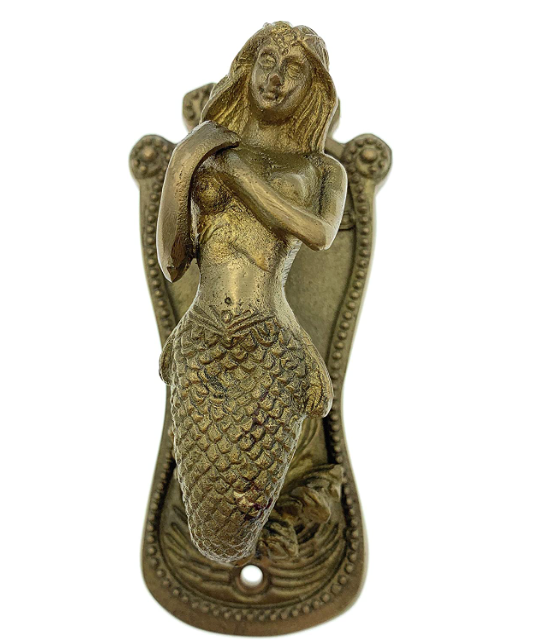 Antiqued Brass Mermaid Hook