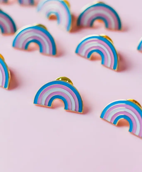 Transgender Rainbow Pride Pin