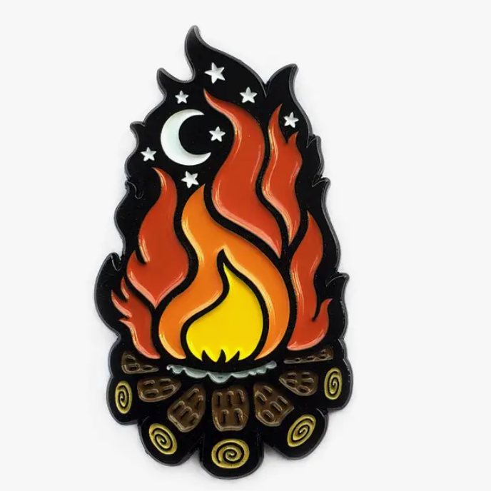 Campfire Enamel Pin