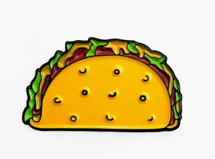 Taco Enamel Pin