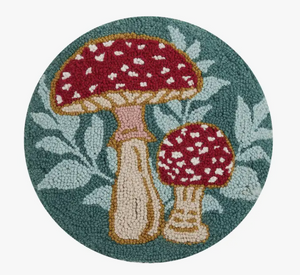 Mushrooms Round Hook Pillow