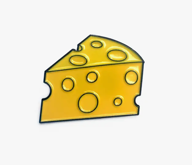 Cheese Enamel Pin