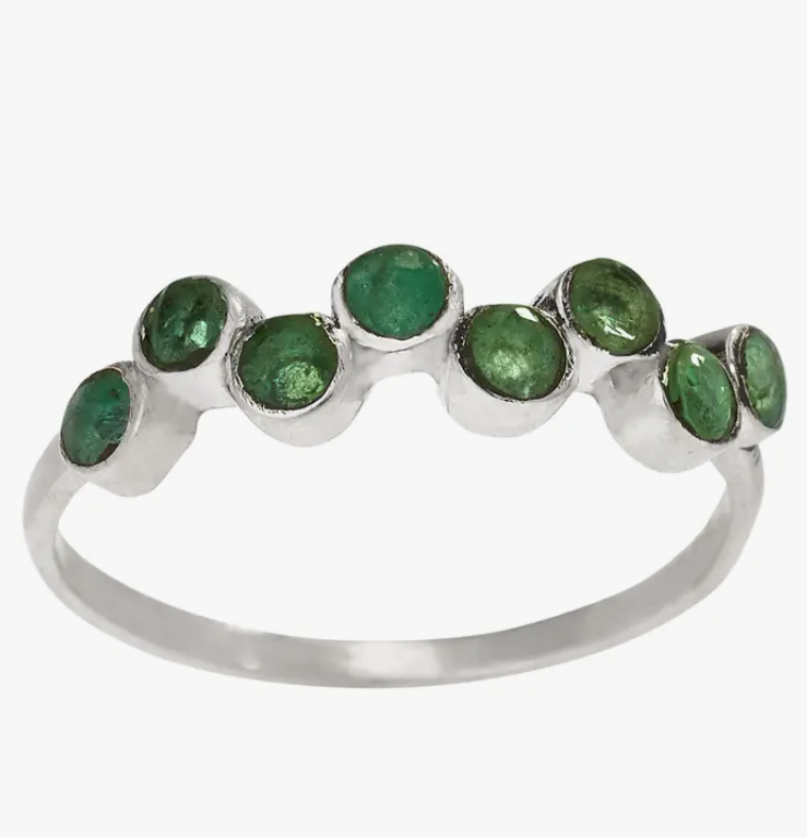Eight Emerald Ring