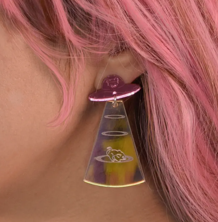 Cat From Meow-ter Space Earrings