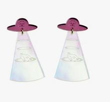 Load image into Gallery viewer, Cat From Meow-ter Space Earrings
