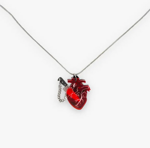 Chopped Heart Necklace