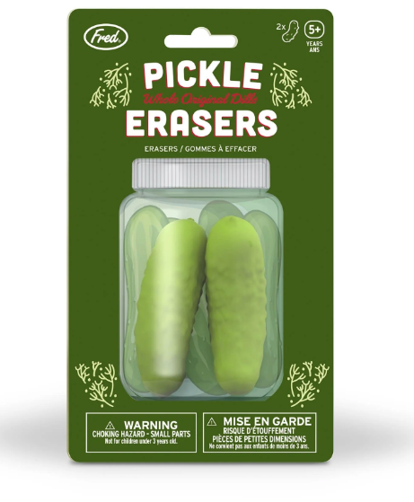 Pickle Erasers