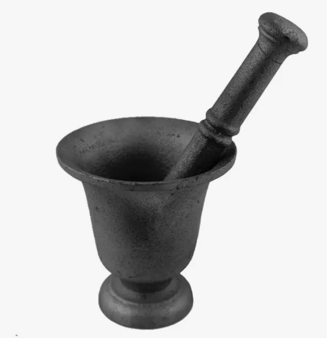 Cast Iron Mortar & Pestle