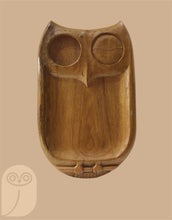 Load image into Gallery viewer, Midcentury Teak Owl Tray
