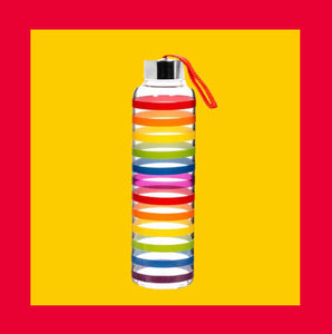 Rainbow Stripe Water Bottle