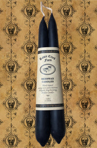 Black Beeswax Tapers