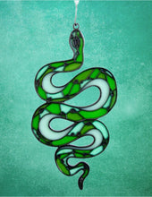 Load image into Gallery viewer, Snake Suncatcher (Green)
