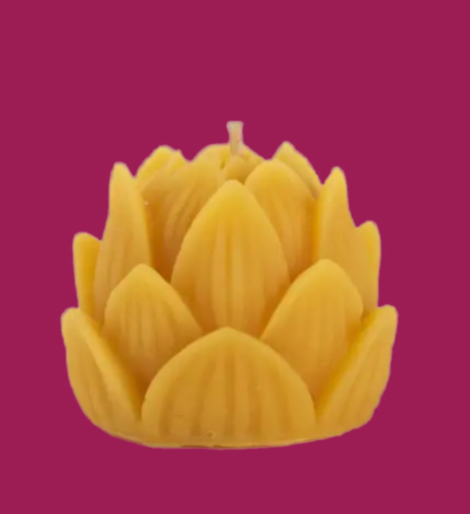 Lotus Beeswax Candle