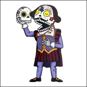 SHAKESPEARE Day of the Dead Sticker